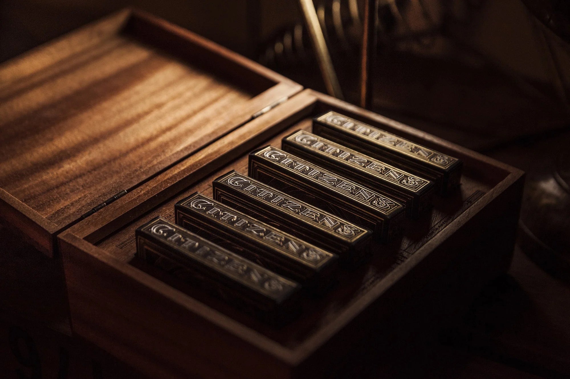 Citizens Spielkarten Wood Box