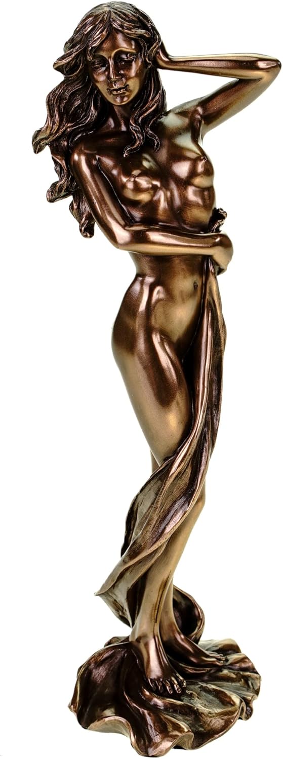 Akt Frau mit sinkendem Tuch