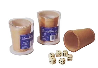 Würfelgarnitur braun (natur)