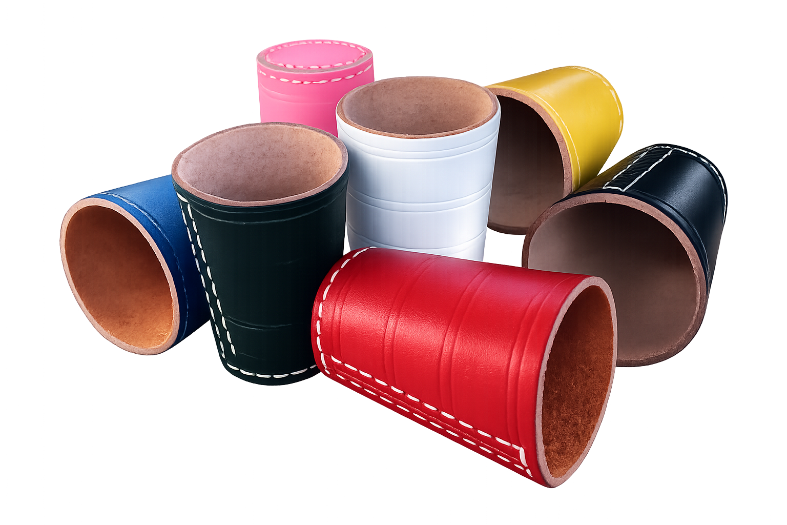 Leder- Würfelbecher Color