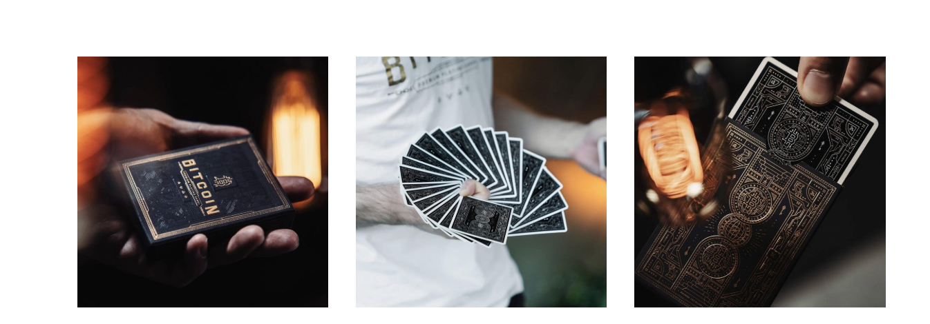 Bitcoin Spielkarten - Black Edition