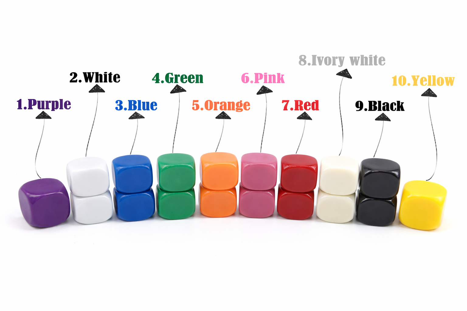 Blanko-Multicolor-Würfel 