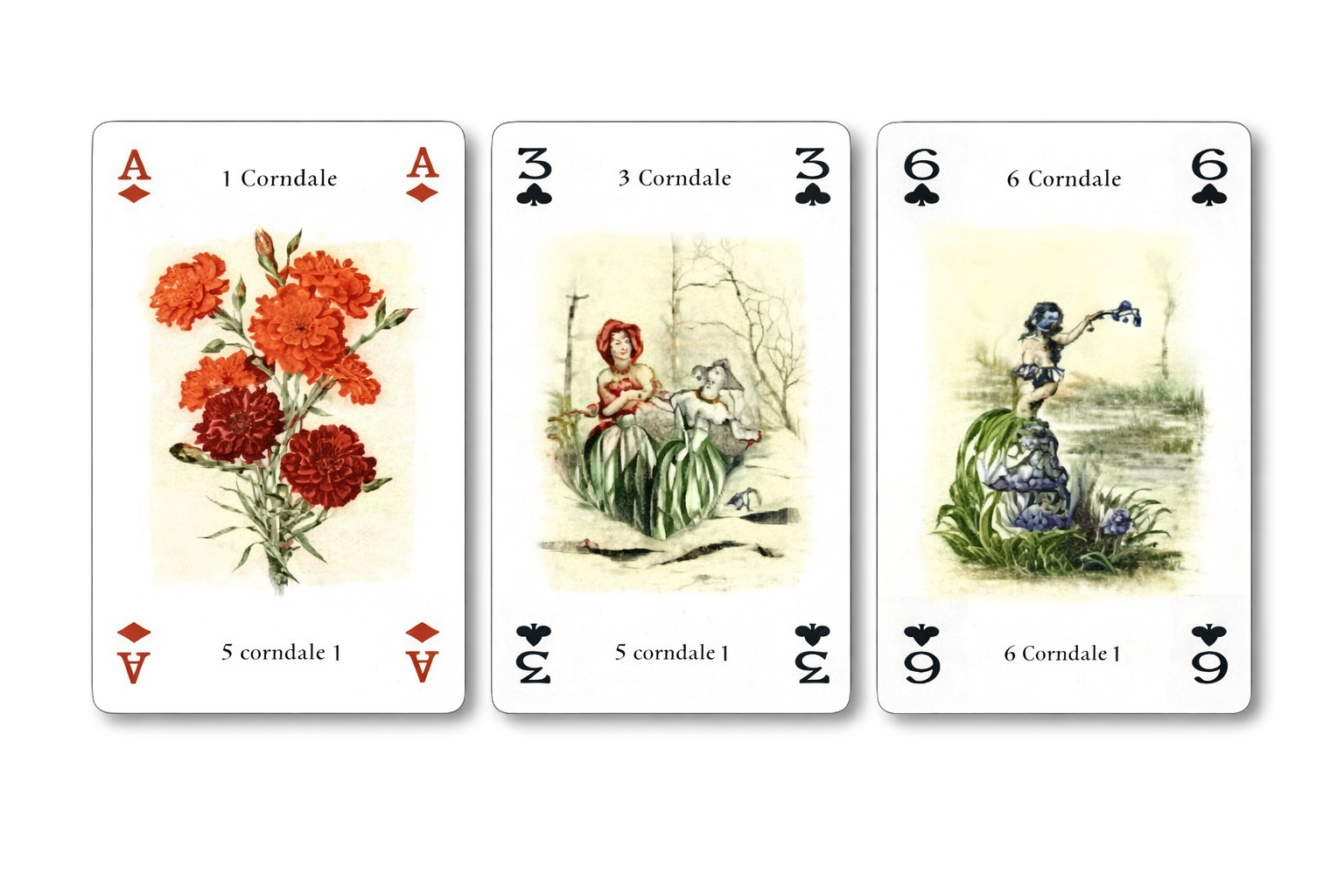 Blumen Zauber Spielkarten