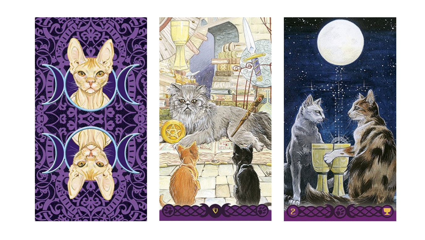 Mini Tarot of Pagan Cats