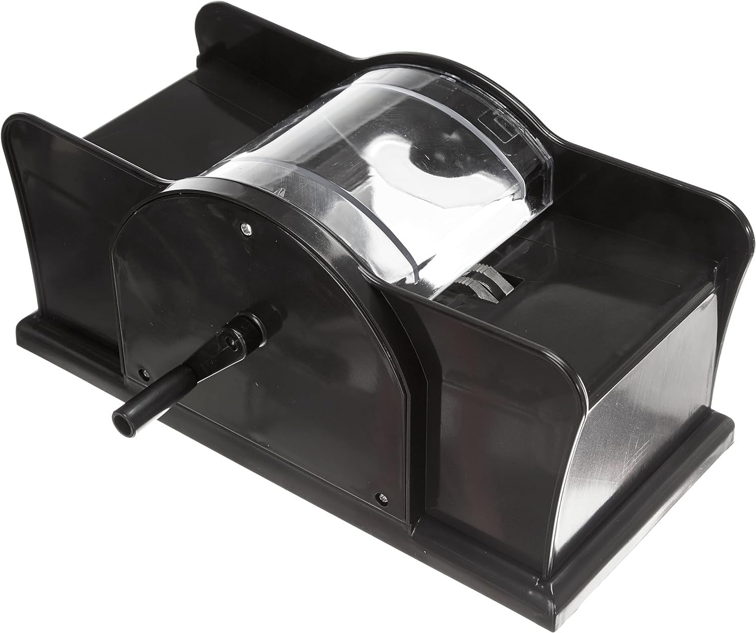Kartenmischmaschine mit Kurbel