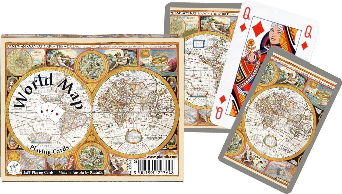 World Map Spielkarten