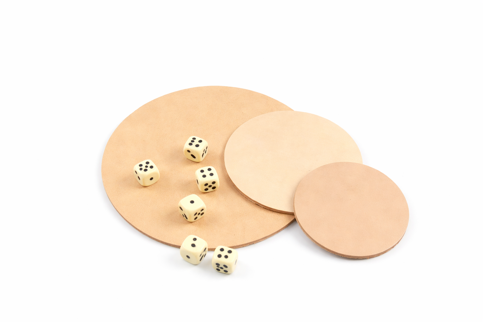 Würfelunterlage Pad - Leder